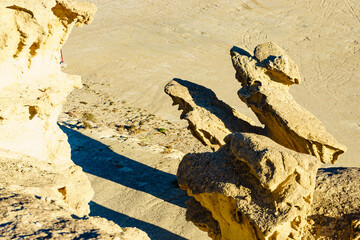 Rock formations Bolnuevo, Spain