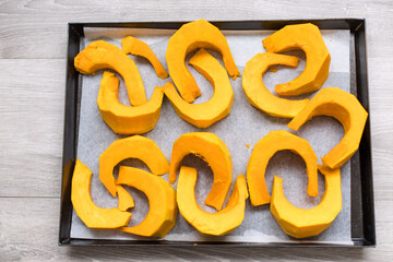 zucche al forno - oven baked pumpkins