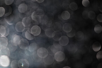 bokeh of lights on black background