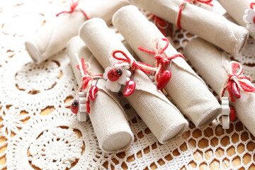 beautiful gift idea on parchment