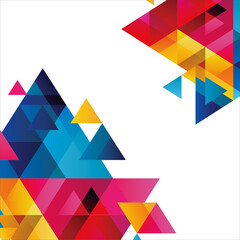 abstract background with triangles