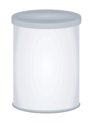White kitchen container. vector illustration