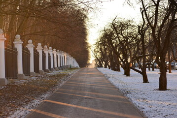 Дорога возле МГУ