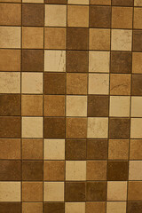 Small mosaic tile close up. Hardware store.