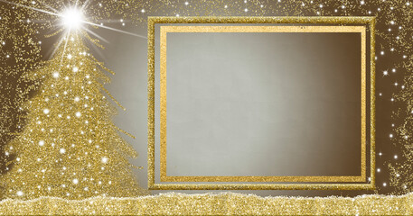 Christmas empty picture frame greetings cards.