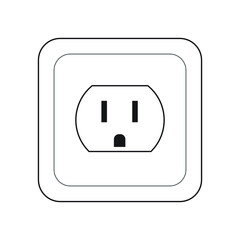 USA AC power sockets icon Type B