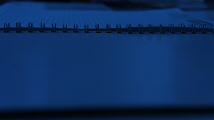 business background Checkered notepad, business background, copybook.