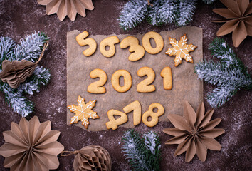 Gingerbread New Year cookies 2021