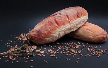 Baked Bread with wealth seeds  