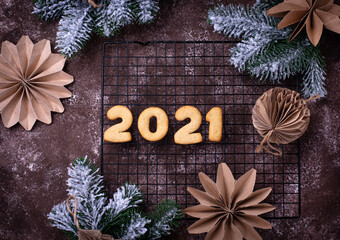 Gingerbread New Year cookies 2021
