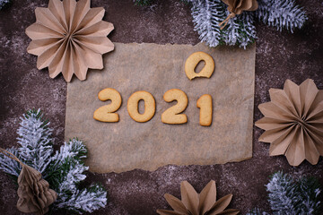 Gingerbread New Year cookies 2021
