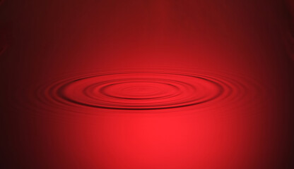 a drop falls on the surface of the water. circles on the water