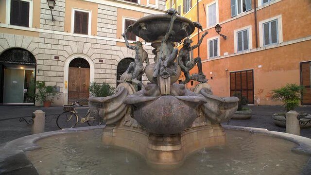Rome, Italy: Fontana delle Tartarughe (" The Turtle Fountain ") in Piazza Mattei