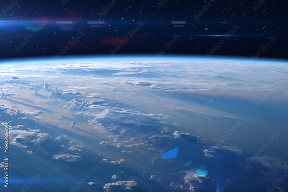 Wall mural earth atmosphere. elements of this image furnished by nasa.