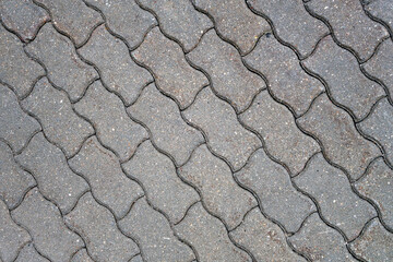 Stone pavement grey color surface.