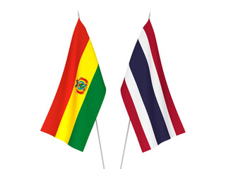 Thailand and Bolivia flags
