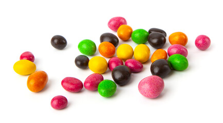 Colorful candies. Isolated on white background