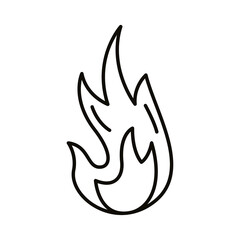 flame fire hot line style