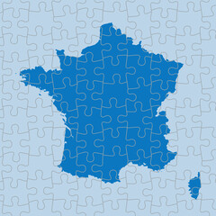 vector map of France