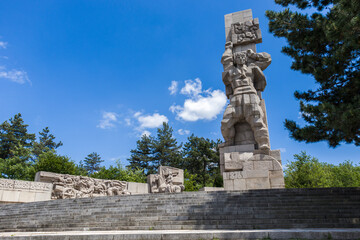 Fototapeta na wymiar Apriltsi National Memorial Complex in Panagyurishte, Bulgaria