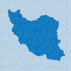 vector map of Iran