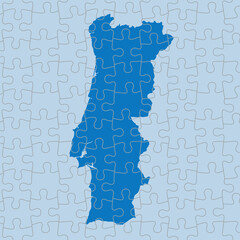 vector map of Portugal