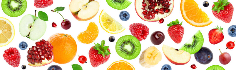 Fruits. Background of mixed fruits. Fruit texture