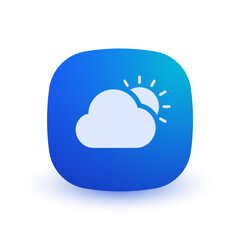 Mostly Cloudy - Button