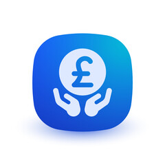 Save Money Pound - Button