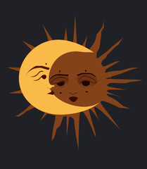 sun cartoon character