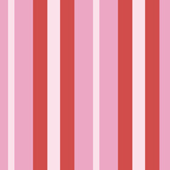 Preppy Red and Pink Vertical Striped Pattern
