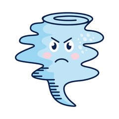 twister kawaii weather comic character