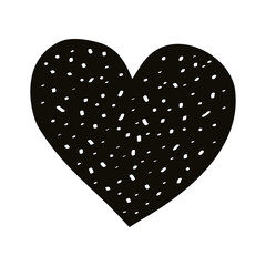 heart love dotted romantic silhouette style icon