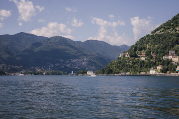 Panoramic view of Lake Como (Lago di Como)