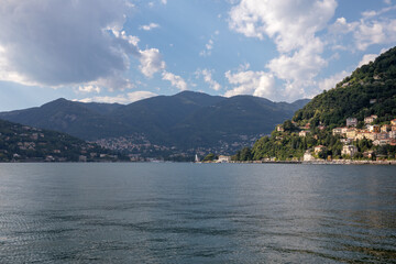 Fototapeta premium Panoramic view of Lake Como (Lago di Como)