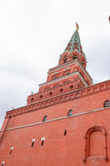 Moscow, Russia- Kremlin tower Borovitskaya