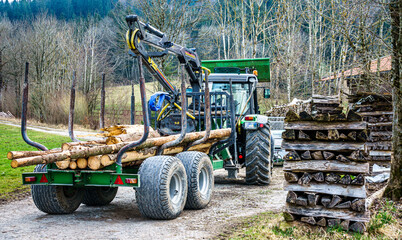 tractor at a farm © fottoo
