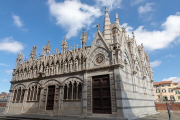 Fototapeta na wymiar Panoramic view of Chiesa di Santa Maria della Spina