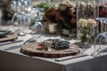 christmas table setting