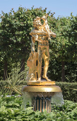 Fototapeta premium Faun with the kid