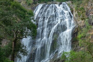 Khlong Lan Waterfall, Beautiful waterfalls in klong Lan national park of Thailand. Khlong Lan Waterfall, KamphaengPhet Province - Thailand.