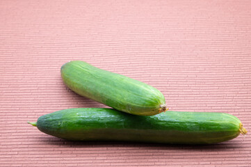 fresh green bio cucumber to eat