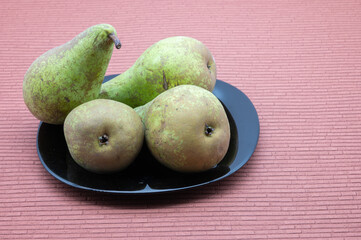 fresh bio pears tasty and healthy