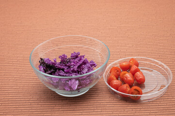 fresh purple Peking cabbage to eat