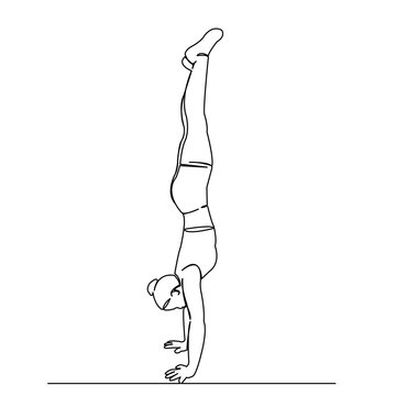 recommend clip art: woman athlete stands in her arms