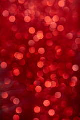 Beautiful bokeh effect. Blurred bright festive Christmas background.