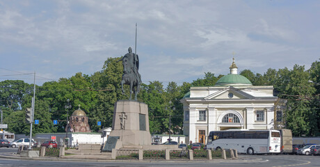 Monument to Alexander Nevsky  in St. Petersburg