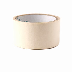 Roll of masking tape isolated on white background