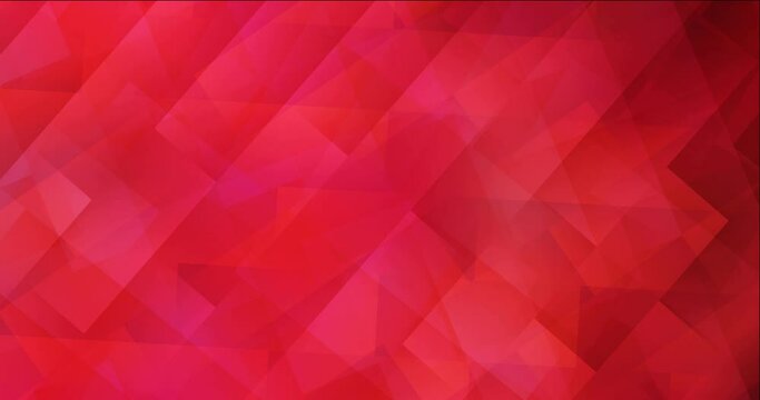 4K looping light red video footage with rhombus. High-quality clip in simple style with squares. Flowing design for presentations. 4096 x 2160, 30 fps.