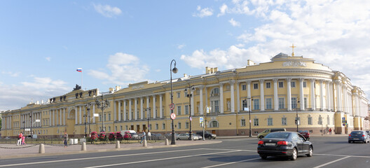 Fototapeta na wymiar View of the Senate Square in St. Petersburg